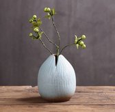 Ikebana - Pyrena - vaas - handgemaakt - Blauw