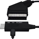 HDMI naar SCART Converter Kabel - Video Converter Kabel - 720p/1080p@60Hz - 1m - Zwart