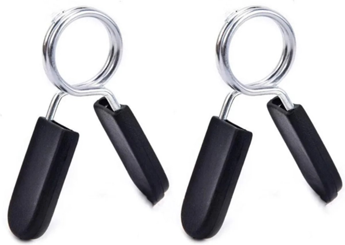 2 stukken- 28 mm- Halterstang Dumbell Sluiter Veer Stang - Dumbellsluiter - Barbell Klem Lock Clip - Bar Collar - Halterklem - Spring Collar - Barbell sluiting - Veersluiting - Sluitveren - Halterklemmen - Dumbellklemmen - Dumbellsluiting