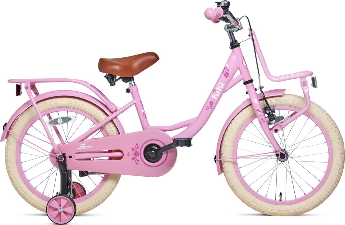 Nogan Kiki - Kinderfiets - Meisjesfiets - 18 inch - Roze | bol