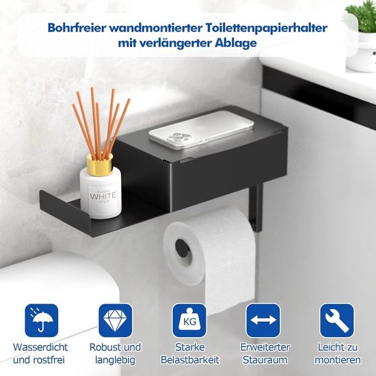 Eendoos Porte Rouleau De Papier Toilette Avec Boîte à