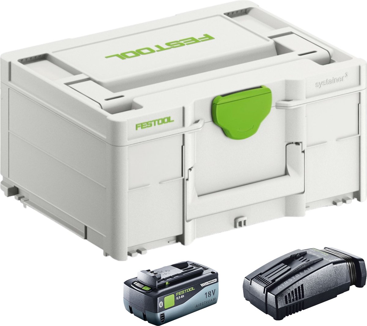 Festool SYS 18V 1x8.0 SCA16 Energieset 1x accu 18 V 8.0 Ah ( 577323 ) + lader ( 576953 ) + Systainer