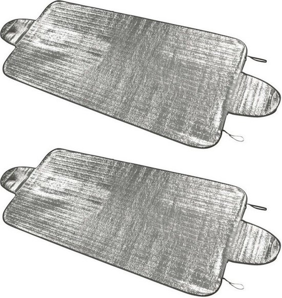 Carpoint Anti vries deken - 2x - hoes - ijs - auto zonnescherm - universeel - 100 x 200 cm - voorruithoes