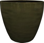 Ter Steege Bloempot Metaal Groen-Mos Groen D 34 cm H 30 cm