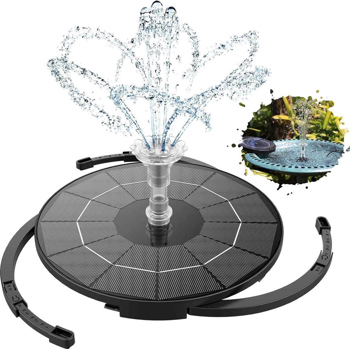 Solar fontein - Fontein op zonne energie - Tuinfontein - Tuin decoratie - Must have voor in uw tuin!