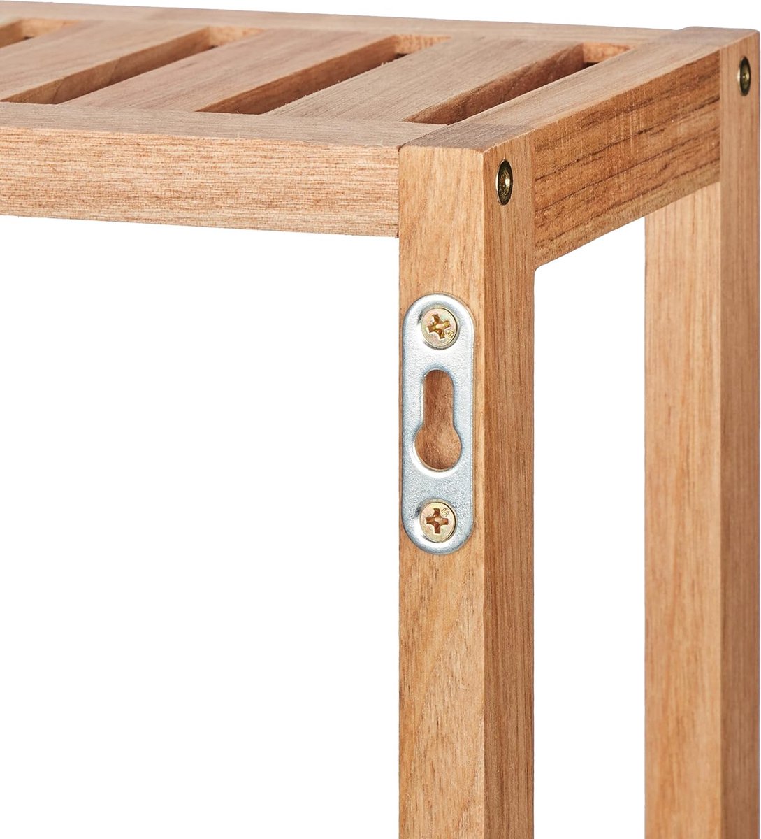 5Five Doucherekje - metaal/hout - staand - 22x55cm | Leen Bakker