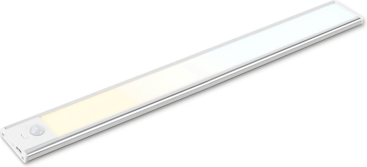 Halmaz LED Kastverlichting - Kastlamp - Bewegingssensor Lichtbalk - Oplaadbaar - Trapverlichting - 40cm