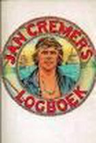 Rond logo met portret van Jan Cremer in het midden, tekst 'JAN CREMER LOGBOEK'.