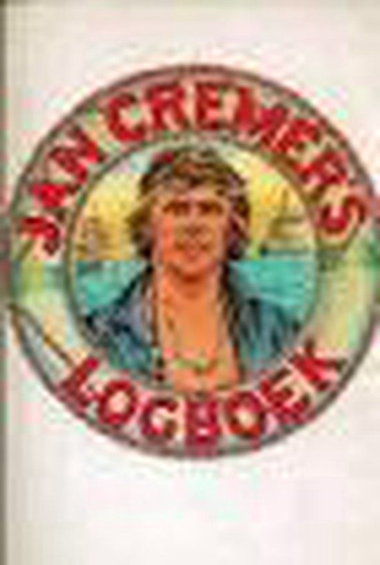 Rond logo met portret van Jan Cremer in het midden, tekst 'JAN CREMER LOGBOEK'.
