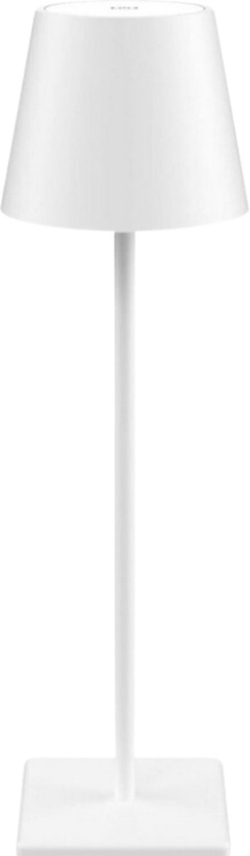 Oplaadbare Tafellamp - Draadloos - Dimbaar - USB C - Touch lamp - 38 CM - Wit - LED - Anti Slip Voet - IP 54
