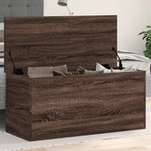 vidaXL - Opbergbox - 100x42x46 - cm - bewerkt - hout - bruin - eikenkleurig