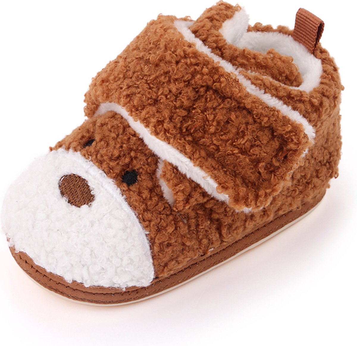 Babyslofjes - voor Pasgeborenen, Peuters en Baby's - Laag - Maat 19-20 - 12cm - Bruin
