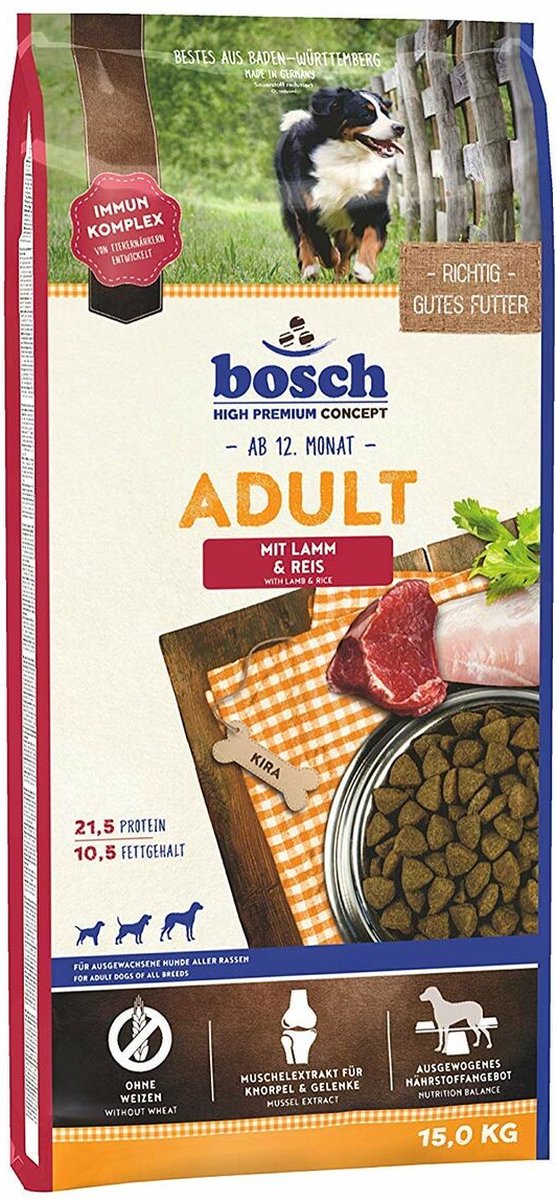 2x15kg bosch Adult Mix Pakketten Gevogelte & Gierst / Lam & Rijst Hondenvoer
