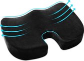 Autostoelkussen zitkussen voor bureaustoel: orthopedisch en ergonomisch zitkussen van traagschuim - pijnverminderend en comfortabel