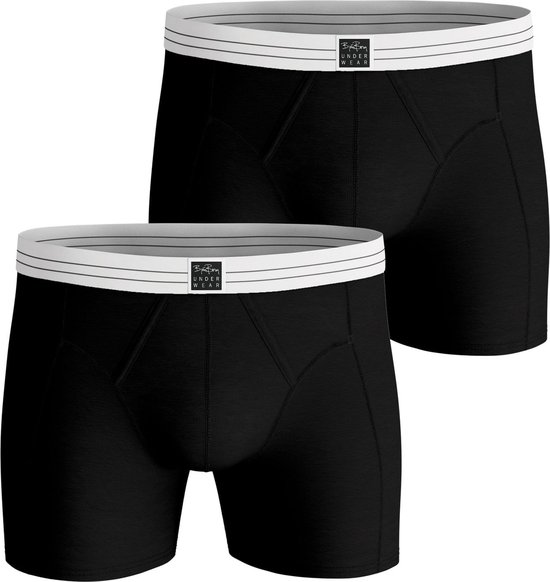 Björn Borg Cotton Stretch Original boxers - heren boxers normale lengte (2-pack) - multicolor - Maat: S
