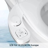 Samodra WC Bidet-Zelfreinigend Dubbel Mondstuk (Frontale En Achterwas) Water Bidet Niet-Elektrisch