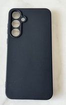Camera bescherming Siliconen/TPU back cover hoesje - Geschikt voor Samsung Galaxy A15 / A15 5G - Extra camera bescherming - Zwart