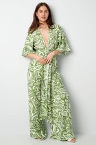 Jumpsuit met print - nieuwe collectie - lente/zomer - dames - groen - maat L