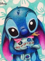 Diamond painting Disney Stitch 50x70 vierkante steentjes