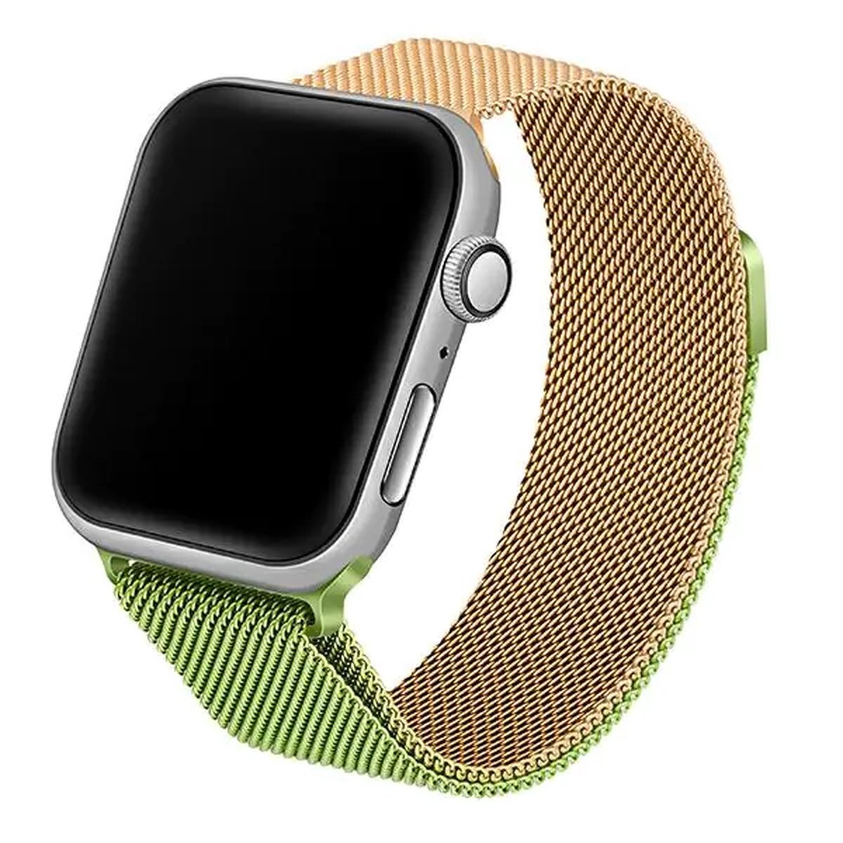 Beline pasek smartwatchbandje voor Apple Watch 38-40-41mm groen-goud