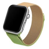 Beline pasek smartwatchbandje voor Apple Watch 38/40/41mm groen/goud