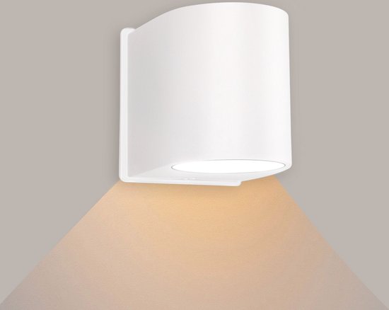 Ledmatters - Wandlamp Wit - Down - Dimbaar - 4 watt - 350 Lumen - 4000 Kelvin - Koel wit licht - IP65 Buitenverlichting