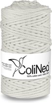 ColiNea - Touw - katoenen koord - gevlochten - 3mm, 100m - Wit