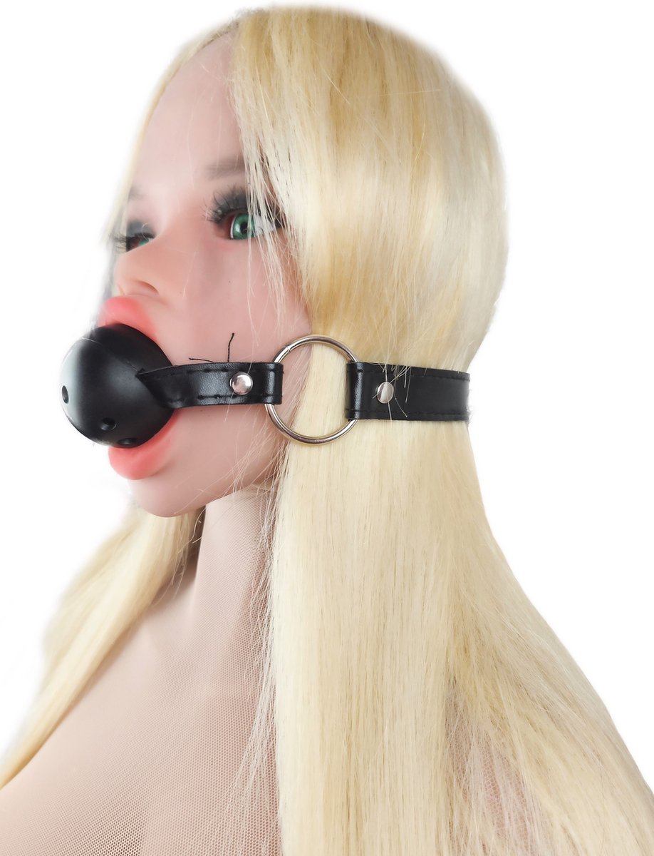 BNDGx® - Gag Ball Zwart - Seks speeltje - Gagbal rond bal mond strap masker bdsm fetish