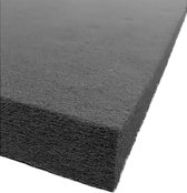 Geluidsisolatie Polyesterwol 1200x600x50mm 30kg/m³ zwart