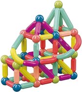 Jouets de construction magnétiques - 50 pièces | Barres magnétiques | speelgoed éducatifs magnétiques |
