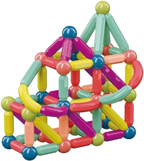 Magnetisch Constructiespeelgoed - 50 stuks | Magnetische Staven | magnetisch educatief speelgoed |