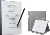 reMarkable® 2 avec Marker PLUS et pochette grise rotative avec porte-stylo