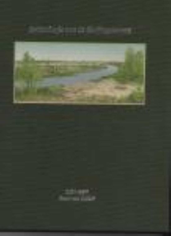 Boekomslag met schilderij van een rivierlandschap en tekst "Archeologie van de Stellingwerven".