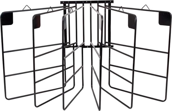Horka Dekenrek Staal 56 Cm Zwart 6 Dekens