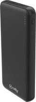 Celly Planet Collection - Powerbank - 100% recycled plastic - 10000 mAh - 10 Watt - 2 A - 3 output-stikforbindelser (2 x USB, 24 pin USB-C) - sort