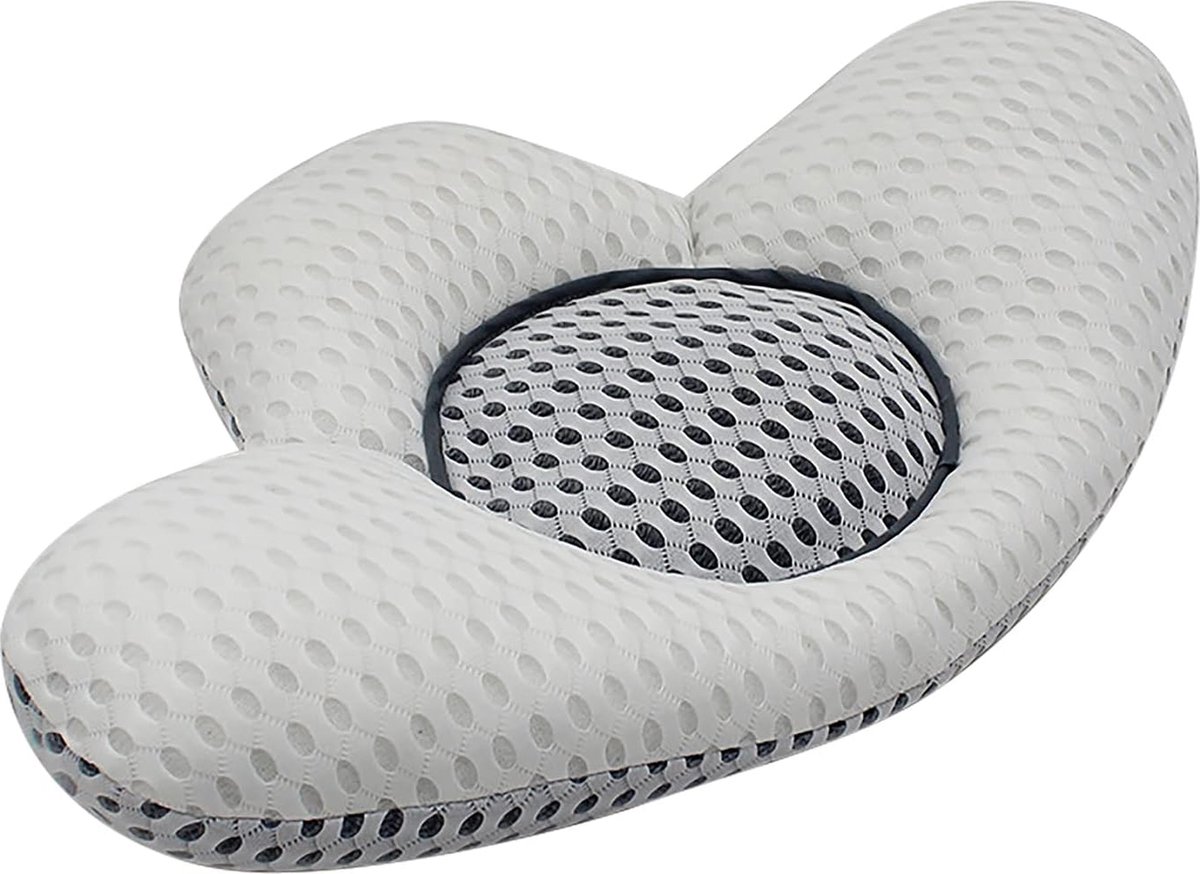 Orthopedisch Lendenkussen - Ergonomisch Bedsteunkussen - Taille Ischias Pijnverlichting - Comfortabele Slaap - Ademende Hoes