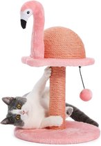 Roze Krabpaal voor Katten en Kittens - creatieve krabpaal - stijlvolle kattenboom, H: 48 cm