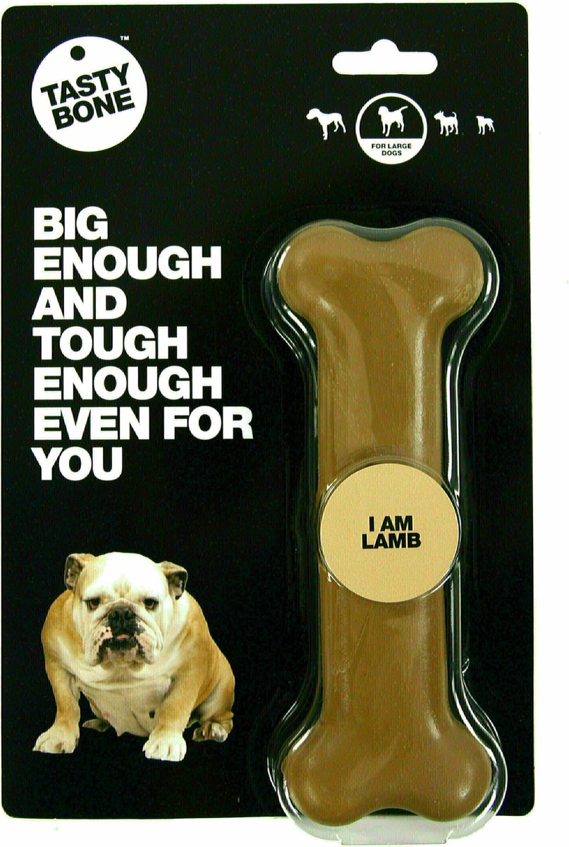 Bol.com TastyBone - Large - Lamb - Hond - Kauwspeelgoed - Vegan - Kluif - Nylabone aanbieding