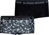 Bjorn Borg Graphic hibiskus Dames Onderbroek-2P-Zwart-Maat 40