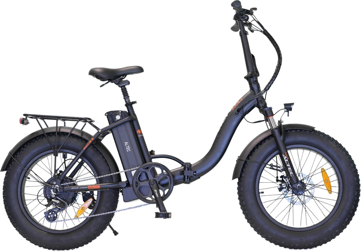 Altec Focus-S - Elektrische Fatbike - Vouwfiets - 20 inch - 8 versnellingen - Zwart - Altec - €749,00