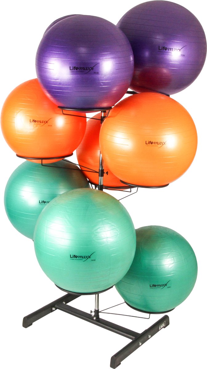 Lifemaxx Opbergrek voor Gymballen & Fitnessballen - 9 stuks