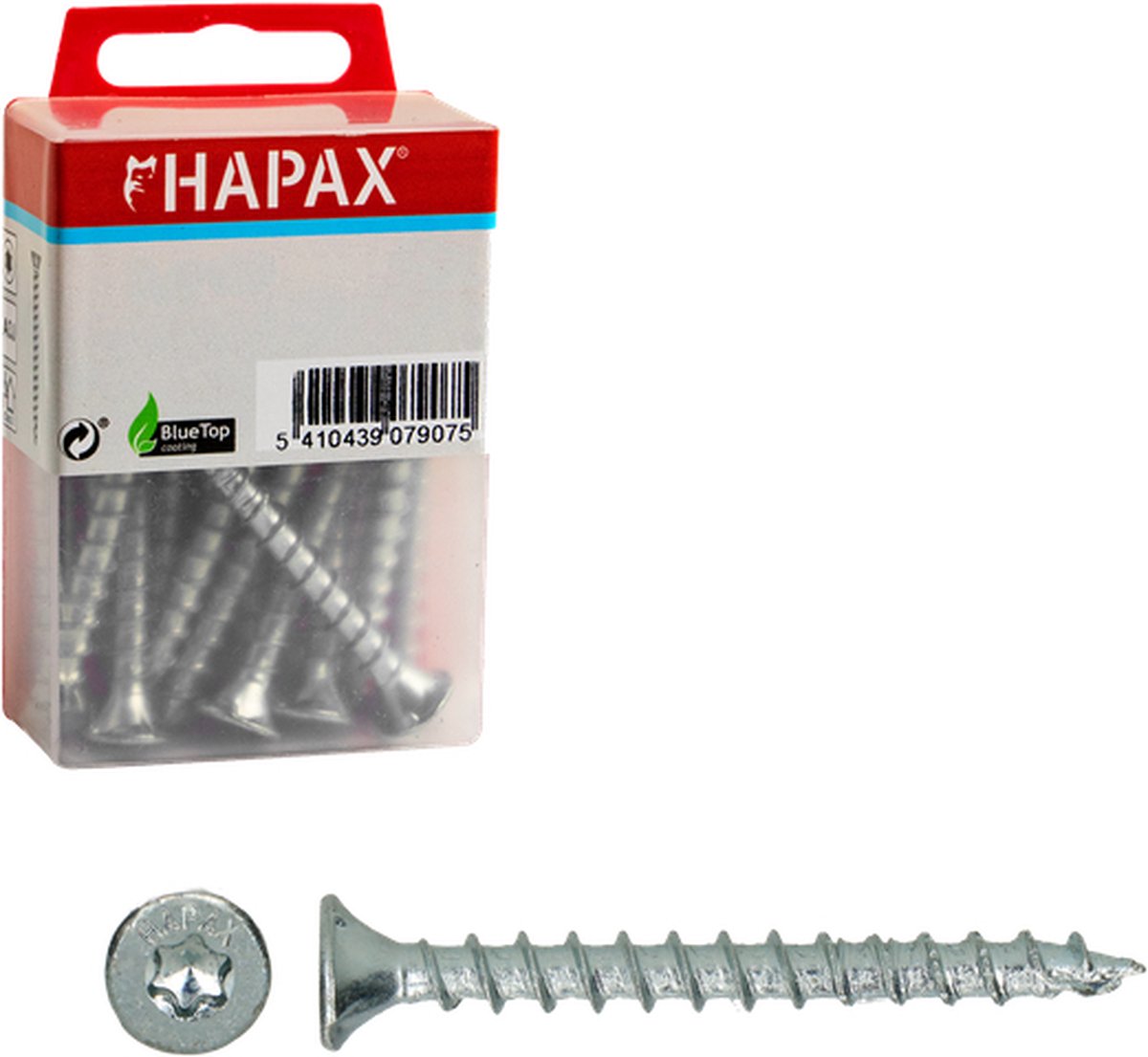 HAPAX - Houtschroeven - Schroef - 4x35 voldraad Tx - 50 stuks