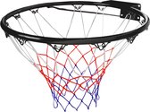 Basketbalring - inclusief net en schroeven - zwart