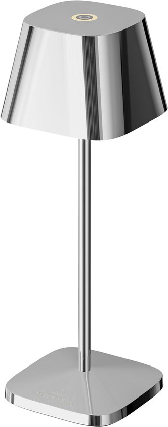 Villeroy & Boch | Naples Micro | Lampe de table rechargeable | intérieur outdoor | IP65 | Dimmable | Argent