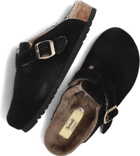 Scholl Muiltjes Dames Sandalen Instappers Damesschoenen Suede fae sue fur . bol