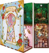 Tonecheer Book Nook: Alice in Wonderland | Houten 3D-puzzel | Verlicht | Sensor | DIY-miniatuurhuis | TQ128