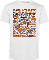 T-shirt Ede Oranjekoorts | Wit | maat M