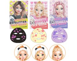 foto van 2 x Depesche - TOPModel sheetmasker glitter - BEAUTY and ME - 1 stuk