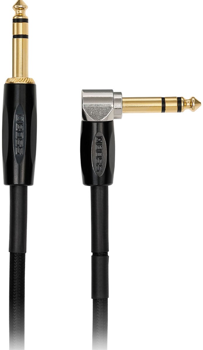 Boss BCC-3-TRA - Jack kabel, TRS, 1m, recht-haaks
