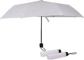 Set van 3 Witte Automatische Opvouwbare Paraplu's - Windproof - Diameter 100cm - Aluminium Frame - Polyester Doek - Outdoor - Voor Gezinsgebruik